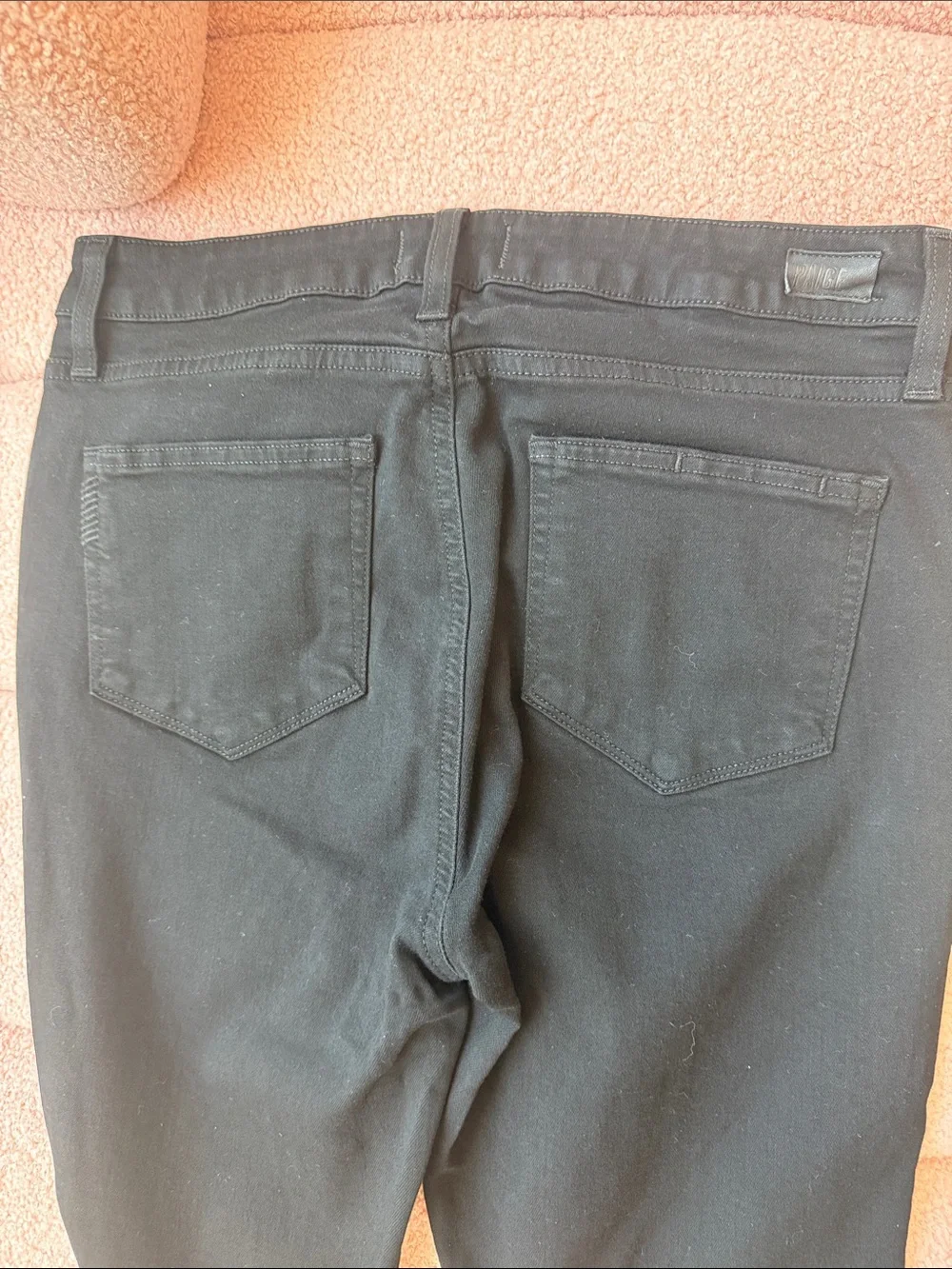 PAIGE Black Straight-Leg Women's Jeans